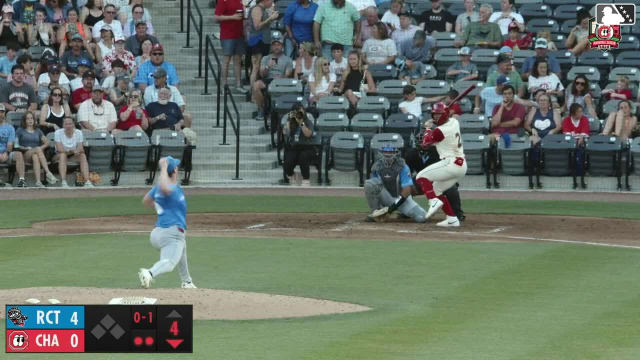 Leo Balcazar homers (9) on a fly ball to left center field.