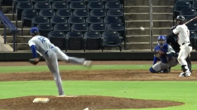 Jacob Kmatz strikes out the side to close out win