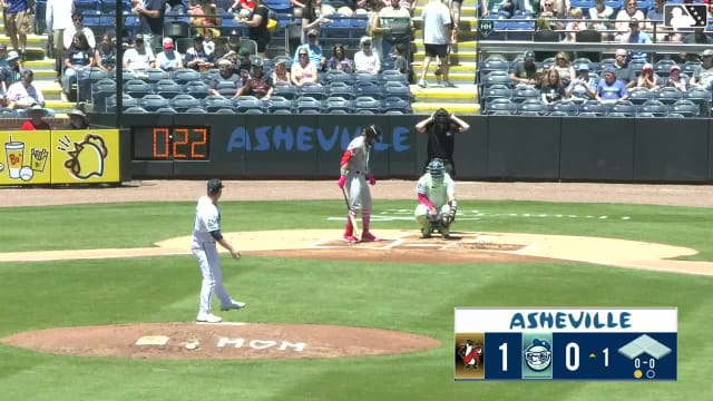 Eric Hartman homers (11) on a fly ball to right field.