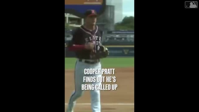 Cooper Pratt learn he's being called up by Brewers