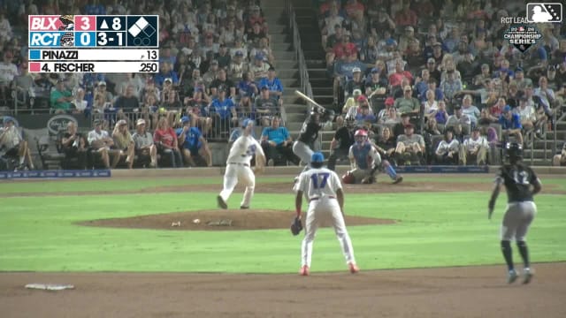 Andrew Fischer doubles (1) on a line drive to right fielder Eddie Micheletti Jr. Braylon Payne scores. Jesús Made scores.