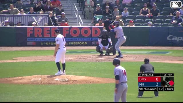 Trenton Wallace's fifth strikeout