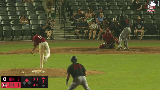 Ryan Burrowes singles on a line drive to right fielder Yerlin Confidan. Alec Briley scores.