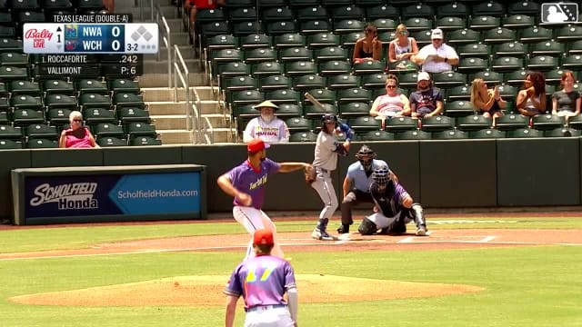 Carson Roccaforte triples (5) on a fly ball to right fielder Caden Kendle. Carson Roccaforte scores. Fielding error by right fielder Caden Kendle.