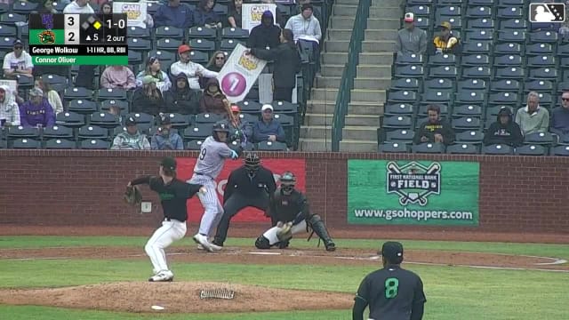 George Wolkow singles on a ground ball to right fielder Brian Sanchez. Caleb Bonemer scores. George Wolkow to 2nd. George Wolkow advances to 2nd, on a fielding error by right fielder Brian Sanchez. George Wolkow advances to 2nd, on a fielding error by right fielder Brian Sanchez.