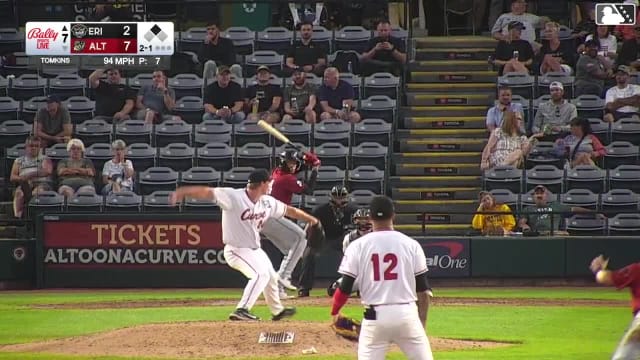 Thayron Liranzo doubles (10) on a sharp line drive to left fielder Jesus Castillo. Seth Stephenson scores.