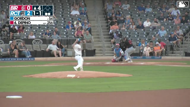 Anthony DePino homers (14) on a fly ball to left field.