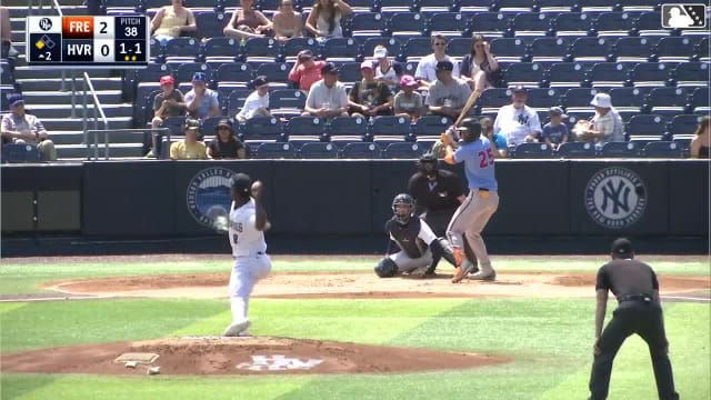 Wehiwa Aloy singles on a pop up to second baseman Roderick Arias. Victor Figueroa scores.