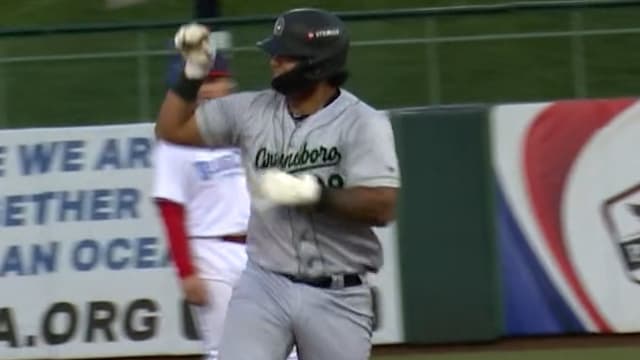 Axiel Plaz collects two homers and two doubles