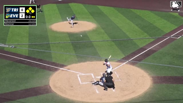 Tyler Bremner In play, run(s) to Luke Stevenson