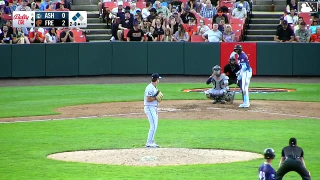 Enddy Azocar singles on a line drive to center fielder Caden Powell. Braylon Whitaker scores. Edwin Amparo to 3rd.