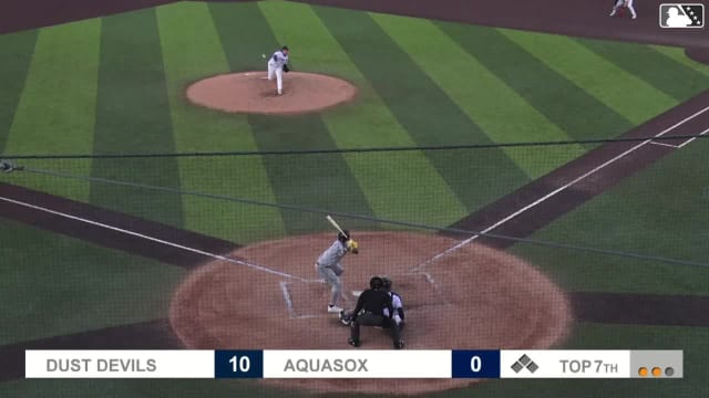 Randy De Jesus homers (6) on a line drive to left field.
