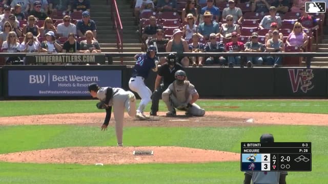 Eric Bitonti homers (20) on a fly ball to right center field.