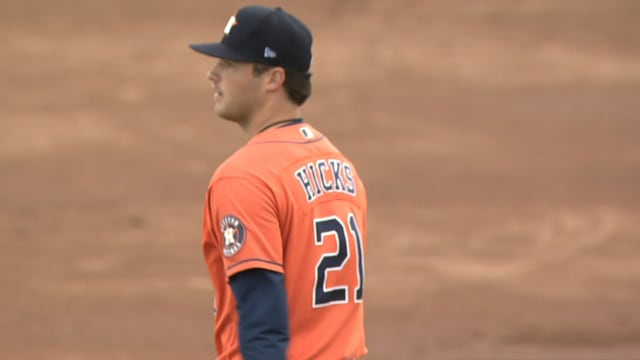 James Hicks strikes out four in start