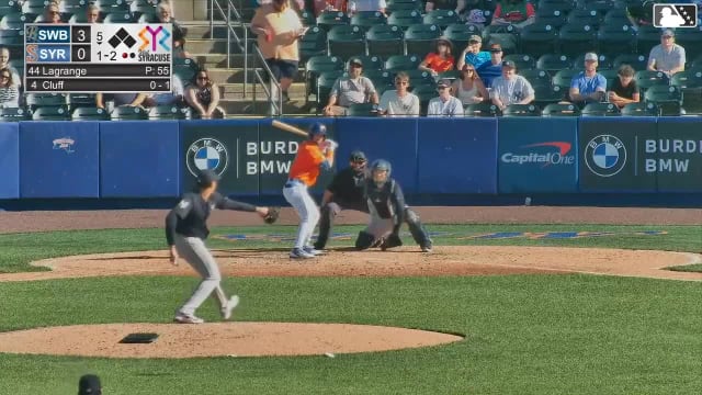 Jackson Cluff strikes out swinging.