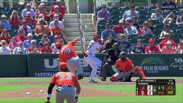 JJ Wetherholt's two-run homer