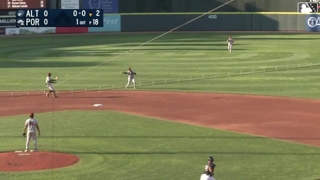 Termarr Johnson makes a sliding play