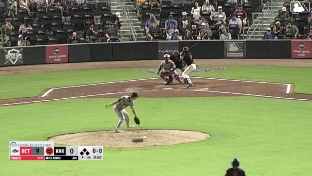 Ariel Armas singles on a fly ball to left fielder Jake Thompson. Josiah Hartshorn scores. Kane Kepley to 3rd. Andy Garriola to 2nd.