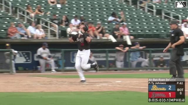 Ryan Galanie's first postseason home run