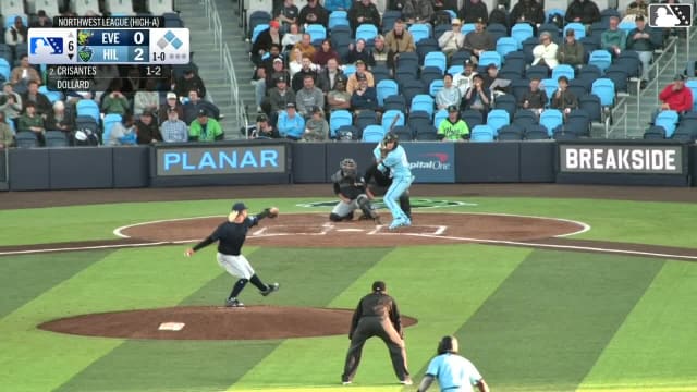 Demetrio Crisantes homers (2) on a fly ball to left center field. Modeifi Marte scores. Slade Caldwell scores.