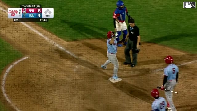 Rainiel Rodriguez's first Double-A homer