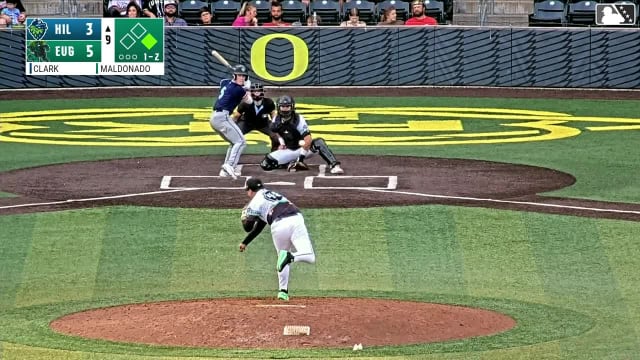 Wallace Clark called out on strikes.