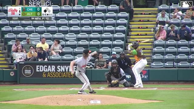 Callan Moss singles on a line drive to center fielder Douglas Hodo III. Duce Gourson scores.