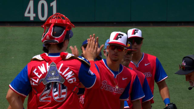 Tyler Bremner secures the AL's 6-1 win