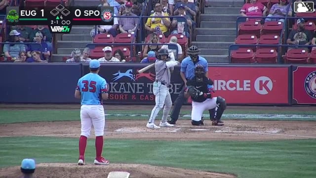 Jhonny Level homers (6) on a fly ball to right field.