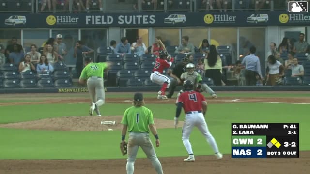 Garrett Baumann In play, run(s) to Luis Lara