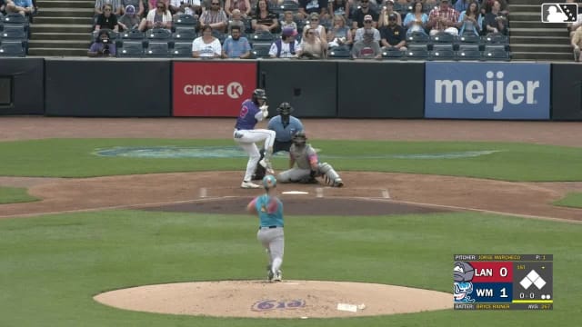 Bryce Rainer homers (13) on a line drive to right center field.