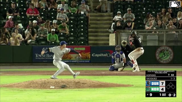 Willy Vasquez strikes out swinging.