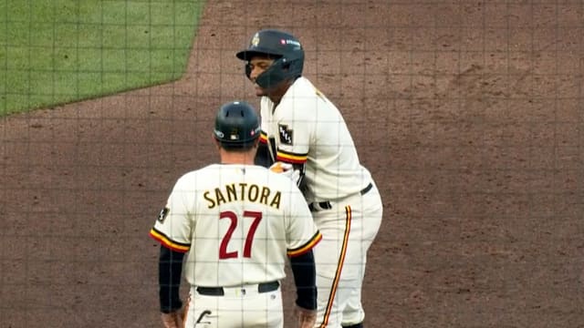 Christian Moore collects three hits in Triple-A debut