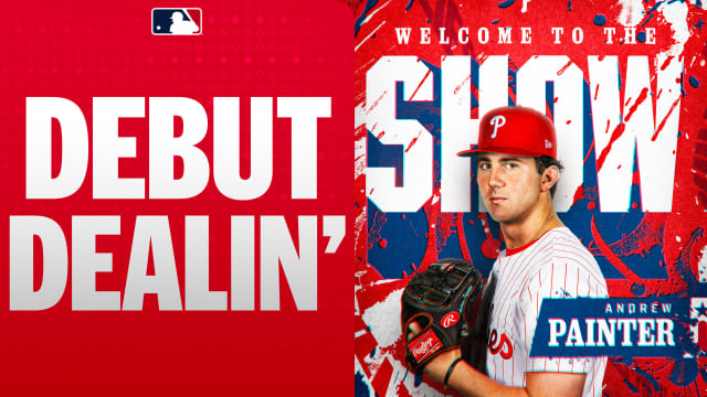 Andrew Painter strikes out eight in MLB debut