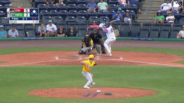 Cole Messina homers (5) on a fly ball to left center field. Braylen Wimmer scores.