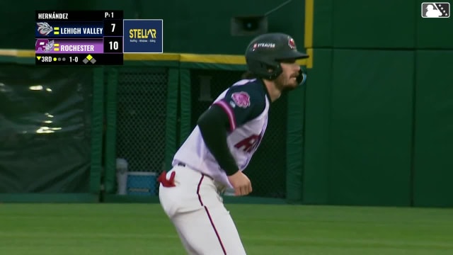 Yohandy Morales homers (9) on a fly ball to right center field. Dylan Crews scores.