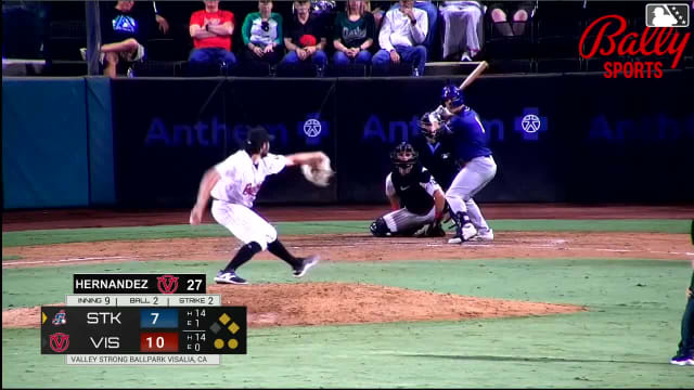 Gavin Turley singles on a ground ball to left fielder Paul Schoenfeld. Michael Brooks scores. Bobby Blandford to 2nd.
