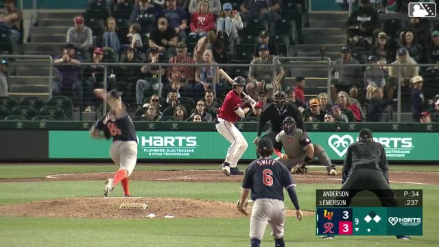 Nick Anderson In play, run(s) to Colt Emerson