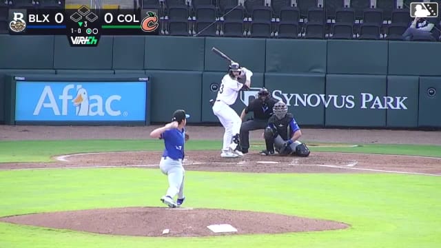 Patrick Clohisy homers (3) on a fly ball to right field.