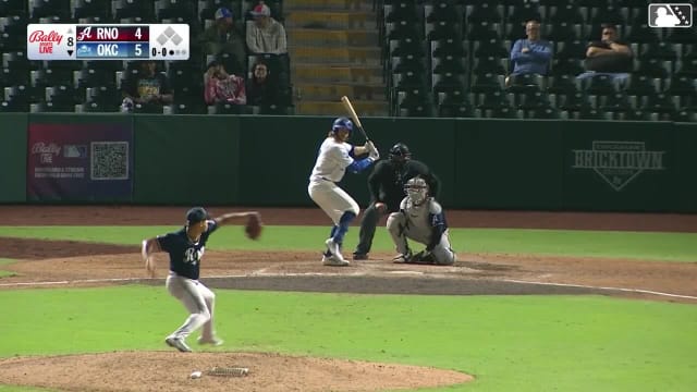 Noah Miller homers (6) on a fly ball to right field.