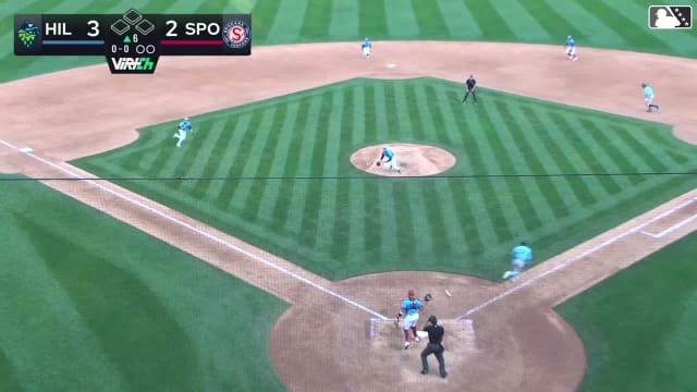 Justin Loer's play to first