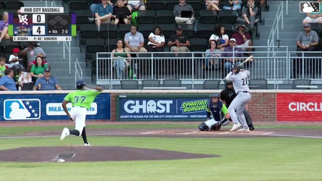 Caleb Bonemer homers (6) on a fly ball to left center field.