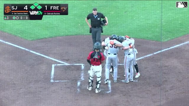 Dakota Jordan hammers grand slam at Single-A