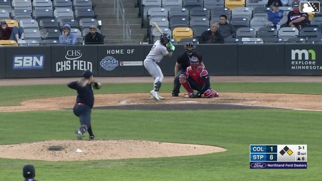 Kahlil Watson homers (7) on a fly ball to right field. Milan Tolentino scores.