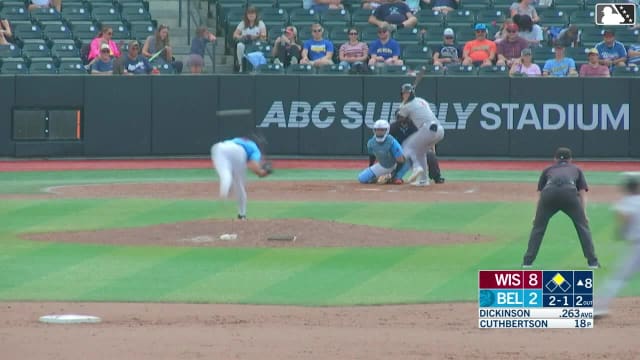 Daniel Dickinson singles on a line drive to center fielder Brian Sanchez. Edgardo Ordonez scores.