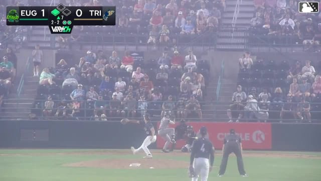 Gavin Kilen doubles (20) on a line drive to right fielder Randy De Jesus. Lisbel Diaz scores.