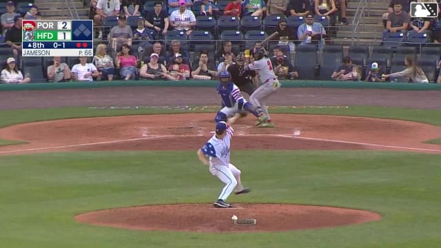 Miguel Bleis homers (7) on a fly ball to left field.