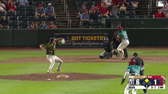 Jesús Báez doubles (8) on a line drive to left fielder Tirso Ornelas. Josiah Ragsdale scores.