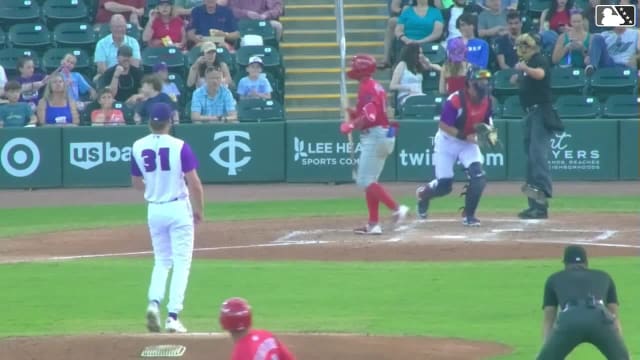 James Ellwanger's first Single-A strikeout