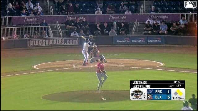 Jesús Made singles on a line drive to right fielder Fenwick Trimble. Dasan Brown scores. Dylan O'Rae to 3rd.